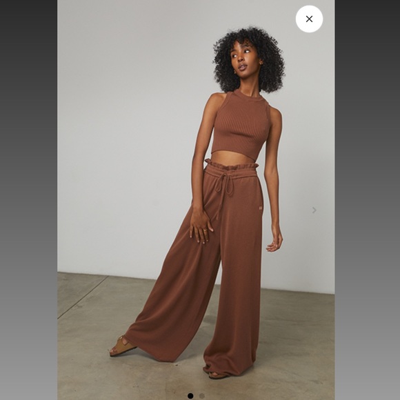 lunya Other - New LUNYA Cozy Silk Cotton Relaxed Ankle Pant in Walnut $188